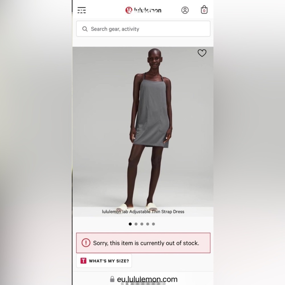 Lululemon LAB Adjustable Thin Strap Dress